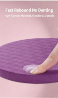 Tapete de Yoga para Mujer, TPE Redondo, Antideslizante, para Pilates, Danza, Gimnasia, Niños, Hogar, Venta al por Mayor, Suministro de Fábrica, OEM