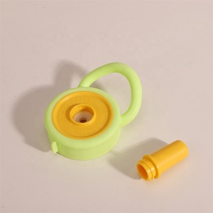 Gobelet isotherme portable personnalisé en acier inoxydable 316, à double ouverture, avec poignée et paille, design créatif et coloré pour filles - Product Image 5