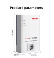 Stabilisateur d'Inverter Haute Précision 550VA AVR Monophasé à Réponse Rapide, Entrée 90-310V, Sortie 220-230V, Efficacité 99%, Affichage LED
