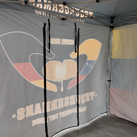 Sunshine Outdoor 6x3 Werbung einfach stehen 10x20 Pavillon Baldachin Zelt mit Fenster Feder Flagge Roll Up Banner