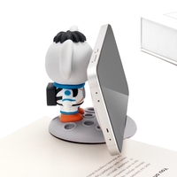 Modèle de jouet en PVC 3D personnalisé avec logo OEM, mascotte japonaise, figurines d'action, anime décoré, dessin animé mignon, kawaii, support de téléphone portable, support de bureau