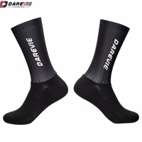Chaussettes de sport Darevie personnalisées en fibre athlétique, anti-transpiration, séchage rapide, pour course à pied en extérieur, accessoires de cyclisme