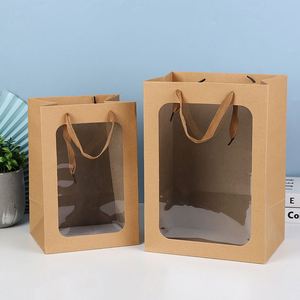 Ventana abierta Bolsa de regalo transparente Diseño floral Ventana envolvente para ocasiones festivas Halloween Navidad Pascua Acción de Gracias Ramadán - Product Image 5