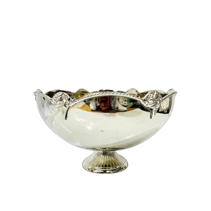 Oriental Engraved Metal Decorative Bowl With <b>Black</b> Base Handmade Round Design For Party Dishes - Product Image 4