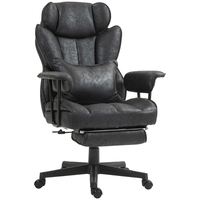 Chaise de bureau de direction, chaise de PDG, chaise de direction haut de gamme, inclinable, pivotante à 360°, ergonomique, confortable, dossier haut, robuste