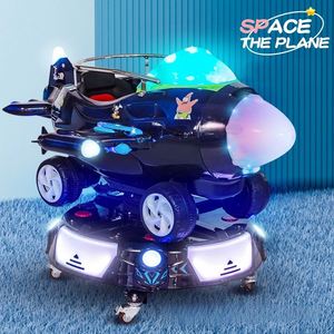 Máquina de juego infantil eléctrica con elevador giratorio de monedas, con temática de aviones pequeños y coches de juguete, para supermercados comerciales - Product Image 2
