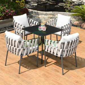 ZUOAN-Silla de ratán para jardín, mesa de centro para restaurante al aire libre, conjunto de <span class=keywords><strong>comedor</strong></span>, muebles de patio - Product Image 6