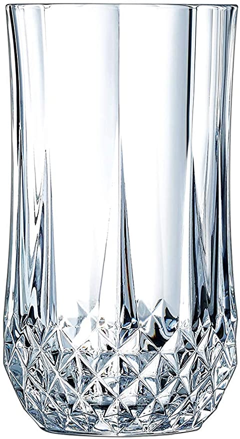 16oz Elegant Highball Glasses Clear Heavy Base Tall Bar Glass Drinking Glasses