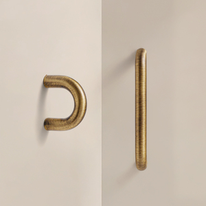 DOOROOM PVD Antique Brass Cabinet <strong>Door</strong> Handles Heavy Duty Solid Brass Furniture Handles for Wardrobe - Product Image 3