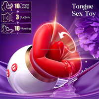 Großhandel Frauen Sexspielzeug Saugzunge Mundform Vibrator Brust Saugwarzenstimulation Leckzunge Saugvibrator
