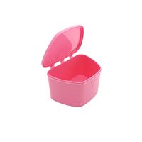 Boîte de rangement invisible en plastique coloré pour aligneurs dentaires, prothèses dentaires, appareils orthodontiques, boîte de rangement pour appareils dentaires
