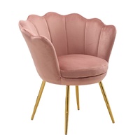 Chaise vanité légère pour salon et chambre à coucher, fauteuil de bureau de loisir moderne à roulettes