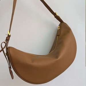 Bolso Hobo de Cuero de Alta Gama para Mujer, Nuevo Modelo 2025, Bolso Bandolera con Correa Única, Cierre de Cremallera, Gran Capacidad - Product Image 1