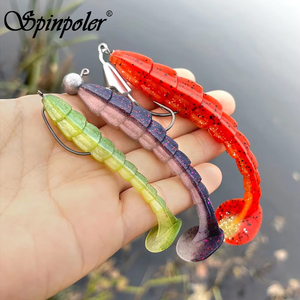 <span class=keywords><strong>Esca</strong></span> <span class=keywords><strong>Artificiale</strong></span> Spinpoler Paddle Tail Swimbait 7cm 9cm 11.5cm, <span class=keywords><strong>Esca</strong></span> Morbida in Plastica a Forma di Verme <span class=keywords><strong>per</strong></span> Bass, Acqua Salata e Dolce - Product Image 2