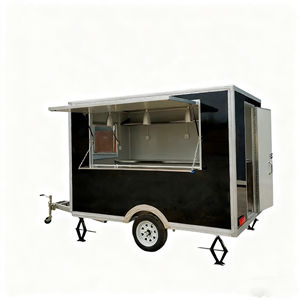 Carrito de Comida Móvil de Acero Inoxidable con 2 Ruedas para Venta Ambulante de Hot Dogs y Helados, Multifuncional, Comercial, Portátil - Product Image 4