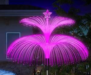 LED Solar IP65 impermeable pequeño plástico medusas estilo jardín al aire libre lámpara de agua decorativa ambiente navideño - Product Image 5