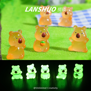 Lanshuo Resin Koala <b>Figurine</b> Miniature Animal Decor Home Decoration Plastic Craft Model Toy - Product Image 5