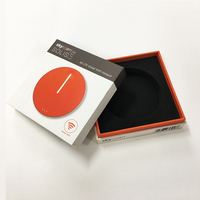 Caja de papel de embalaje personalizada para productos electrónicos con mango, cargador inalámbrico de Cable USB de alta calidad