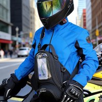 Sac de réservoir de carburant pour moto, sac de réservoir imperméable pour moto, fenêtre tactile pour téléphone, sac de moto universel multifonctionnel