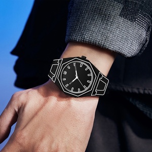 SHUAIKE New Men's Quartz <b>Watch</b> High Quality Fashion Creative Plastic <b>Case</b> Polycarbonate, Silicone Strap Men's <b>Watch</b> Hot Sale - Product Image 2