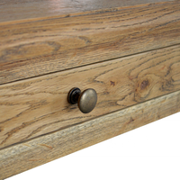 W5830 Vintage Lucius Luxe Campagne Française Meubles de Couloir Table Console en Bois de Chêne Massif