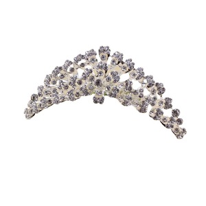 Bridal Crown Headpiece Large Size Rhinestone <b>Wedding</b> Headdress Alloy Material White Crystal Decorative Hair <b>Accessory</b> - Product Image 5