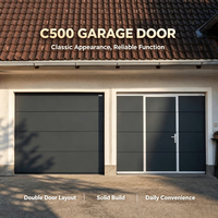 Grande porte de garage sectionnelle isolée sur mesure avec porte de passage pour les bâtiments commerciaux, les parcs et les usines