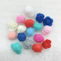 Ours en mousse rose, fleur artificielle, ours en rose de 30 cm pour cadeau de la Saint-Valentin