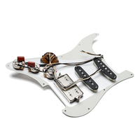 Guitare électrique sur mesure pré-câblée avec pickguard HSS, câblage vintage et micros vintage enroulés à la main, pots CTS blancs