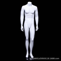 Männliche Ganzkörper-Schaufensterpuppe mit Kopf für Bekleidungsgeschäfte Trendige Casual-Dummy-Figur aus FRP-Material in Stehhaltung