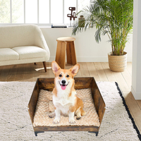 Canapé et chaise de luxe pour chien, cages en bois pour animaux de compagnie, meubles, niche pour chien, lit pour chat et chien