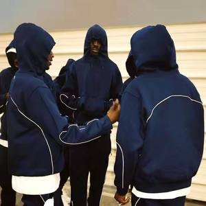 ชุดวอร์มและเสื้อมีฮู้ดสำหรับผู้ชายชุดสองชิ้นกางเกงวิ่งจ๊อกกิ้งสำหรับกลางคืนสะท้อนแสง - Product Image 1