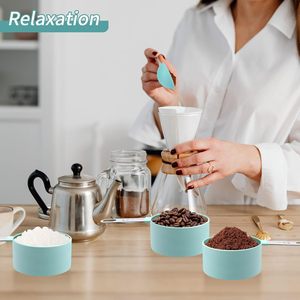 Food Grade Measuring Cups and Spoons Sets with Stainless Steel Handles for Safe and Healthy Baking - Product Image 4