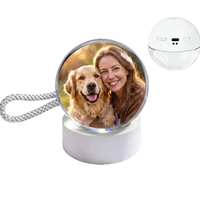 Nouvelle boule vidéo créative personnalisée 2026 – Lecteur vidéo électronique en cristal transparent, cadeau de Noël, diamètre 60 mm