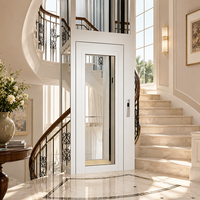 Ascenseur panoramique à 2 étages pour maison, prix bas, ascenseur de villa avec porte automatique pour maison, fourni directement par l'usine
