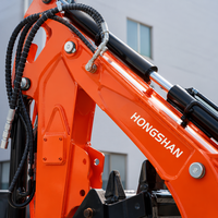 Pengiriman Gratis Excavator Mini Kompak 1.5 Ton 2 Ton 3.5 Ton EPA CE Motor Diesel untuk Ruang Sempit, Alat Berat Konstruksi, Harga Terjangkau