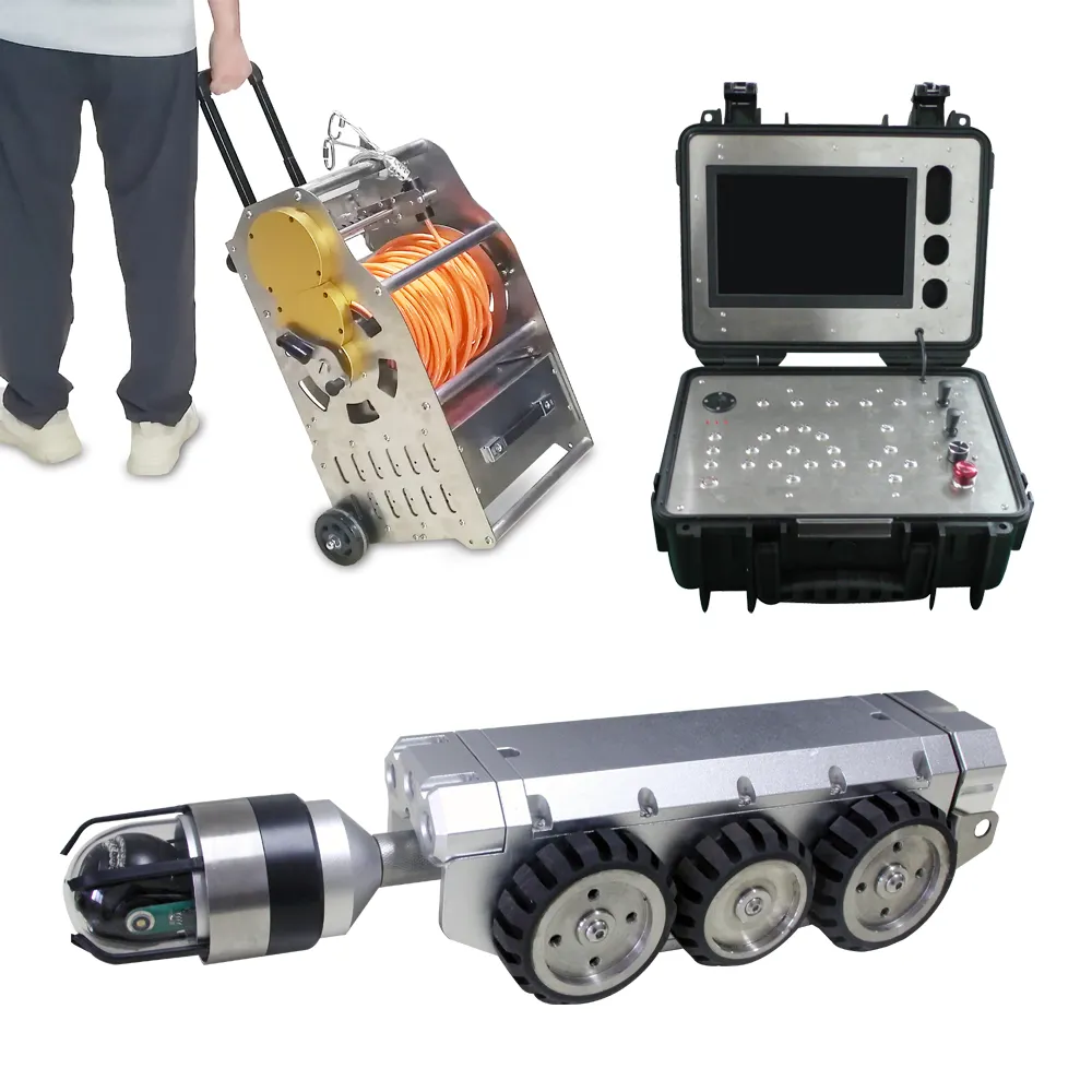 Oil Pipe Service Sewage Pipe Inspection Robot Crawler Camera Equipment System