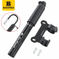 Mini pompe à vélo manuelle haute pression légère et durable, gonfleur de pneus, valve Schrader Presta, aiguille pour ballons, tuyau VTT