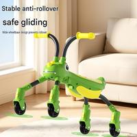 Trottinette pliable en plastique Mantis avec conception anti-retournement pour les enfants de 1 à 3 ans, jouet unisexe
