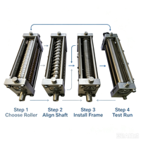 Pièces de rechange pour rouleau à pâte en acier inoxydable pour équipement de production de nouilles, biscuits, produits de boulangerie et pâtes