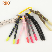 Tirette de fermeture éclair en corde de nylon avec logo personnalisé, rallonge robuste en caoutchouc pour vestes, vêtements d'extérieur et sacs d'équipement tactique