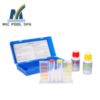 Kits de Test d'eau de chlore pour piscine, Kit de Test rapide à 5 voies (PH/CL/260/PH/salinité/acide)