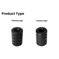 Accouplement rigide en alliage d'aluminium OEM personnalisé pour moteur pas à pas, servomoteur et vis mère, à couple élevé, intégré pour usage industriel