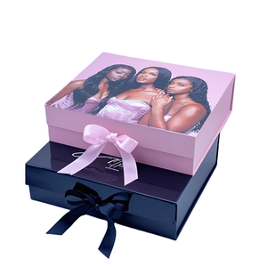 Высококачественная Складная магнитная упаковочная коробка для волос с шелковой подкладкой - Product Image 1