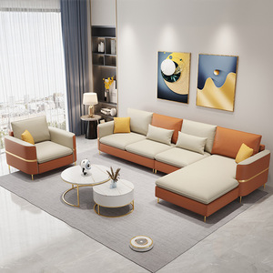 Canapé italien moderne <span class=keywords><strong>en</strong></span> tissu Tech sans lavage pour la maison Living Small Apartment Light Luxury <span class=keywords><strong>Chaise</strong></span> <span class=keywords><strong>Longue</strong></span> Sponge Nordic Minimalist - Product Image 5