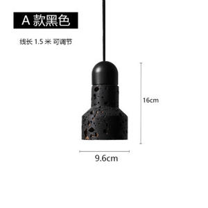 Lámpara Colgante de Terrazo Volcánico con Diseño de Agujero Negro Estilo Nórdico para Restaurante, Bar, Mostrador, Escaparate, Lámpara Pequeña para Mesita de Noche - Product Image 2