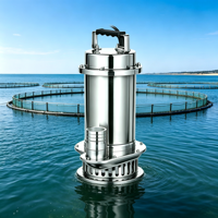 Pompe submersible à eaux usées basse pression en acier inoxydable estampé WQ(D)-SC 304, testée rigoureusement, en stock, sortie filetée BSP