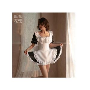 Nouvel ensemble de lingerie Huaying noir patchwork, style uniforme de soubrette/princesse, mignon et sexy, 1667 - Product Image 5