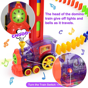 Jeu de construction <span class=keywords><strong>automatique</strong></span> de blocs <span class=keywords><strong>Domino</strong></span> en plastique pour enfants Jeu éducatif créatif <span class=keywords><strong>Train</strong></span> <span class=keywords><strong>Domino</strong></span> - Product Image 2