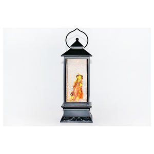 מנורת רוח מרובעת צבעונית חג המולד פנס מים קישוט חג המולד מנורת תלייה חיצונית קמפינג שדרוג LED מנורת רטרו - Product Image 4